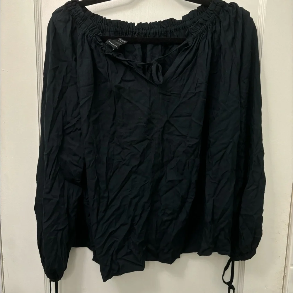 NWT Club Monaco Shirred Tie Shirt - Picture 6 of 9